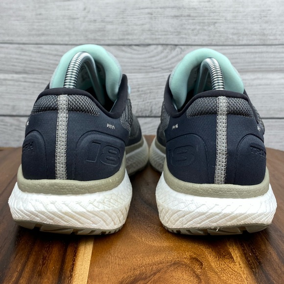 Saucony Triumph 18 Charcoal Grey Sky Blue Running Shoe S10595-40 Women’s Size 10 - Picture 8 of 12